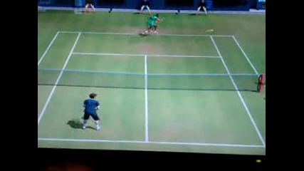 Virtua Tennis 2009 разиграване между Федерер и Надал 