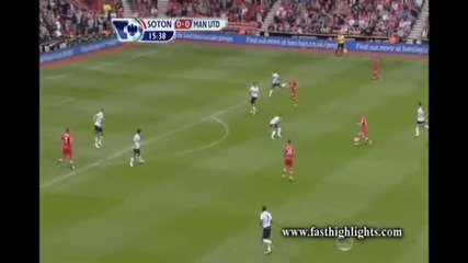 Southampton - Man United 2-3 (2.09.2012) [всички голове]