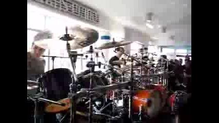 Jaska Raatikainen And Kai Hahto Druming