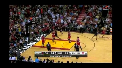 Chicago Bulls @ Miami Heat 87 - 86 [highlights] - 06.03.2011