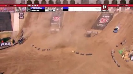Travis Pastrana Crashes Out of Rally X Games 16