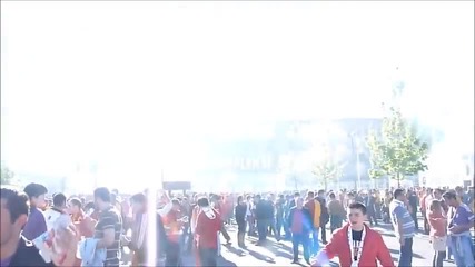 Улиците в Истанбул преди големите мачове