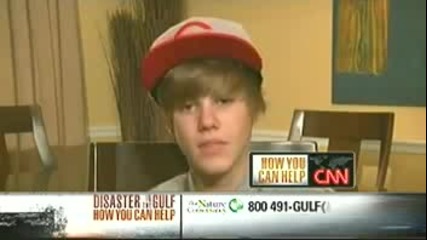 Justin Bieber - Larry King - Telethon on the Gulf Oil Spill 