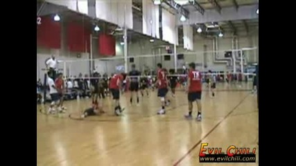 Volleyball Faceplant