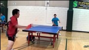Неочакван удар в тенис на маса
