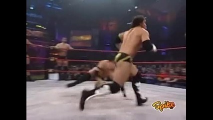 Austin Aries, Roderick Strong and Alex Shlley vs Cristofer Daniels, Aj Styles and Chris Sabin Tna 