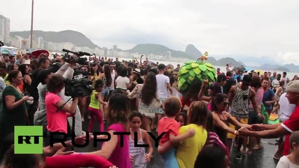 Флашмоб в Бразилия отбелязва 500 дни до началото на параолимпийските игри
