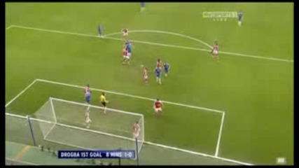 Didier drogba vs Arsenal 07.02.10 chelsea 2 - 0 Arsenal 
