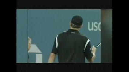 Федерер връща сервиз на Родик от 140 mph 