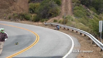 Longboarder Crashes