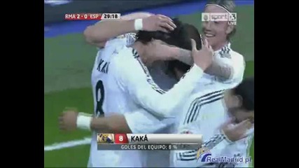 Реал Мадрид с/у Еспаньол 3:0 - Гол На Кака 