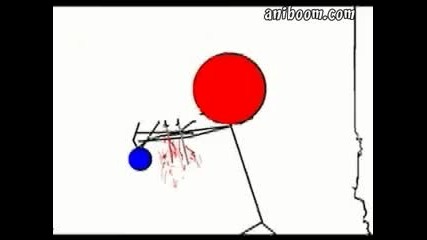 Stick Fight - red versus Blue 