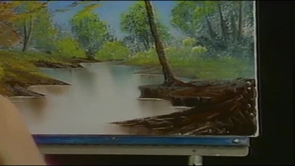 S02 Радостта на живописта с Bob Ross E10 - ленива река ღобучение в рисуване, живописღ