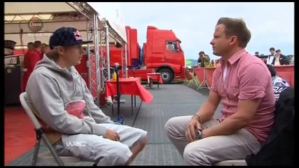 Kimi Raikkonen interview from Dave Tv Wrc Bulgaria 2010
