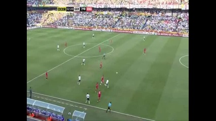 Germany vs. England 4 - 1 Podolski goal 