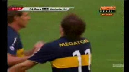 Boca Juniors 1 - 2 Man Utd (insua Goal)