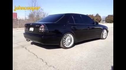 Mercedes C55 Amg Як Звук и Burnout 