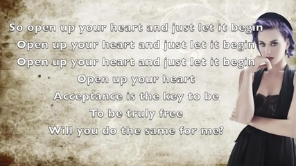 Katy Perry - Unconditionally (lyric)