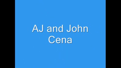 Wwe Aj and John Cena
