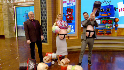 WWE AirNormous inflatable toys featured on "LIVE with Kelly and Ryan"