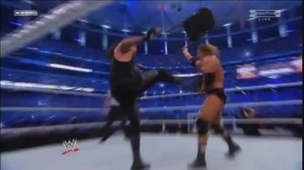wrestlemania 27 Undertaker vs Triple H Highlights