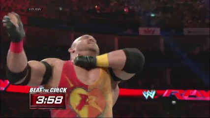 Big E vs. Ryback - Beat the Clock Challenge Raw, May 19, 2014