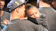 Stephen Curry Lip Syncs and Air Drums to Phil Collins, Plus See Riley Curry at Warriors Victory Parade