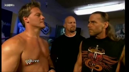 Леденият, Шон и Джерико [backstage] | Raw 15/03/10 |