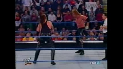 W W F Smackdown 09.27.2001 Гробаря и Кейн с/у Тест и Букър Т 