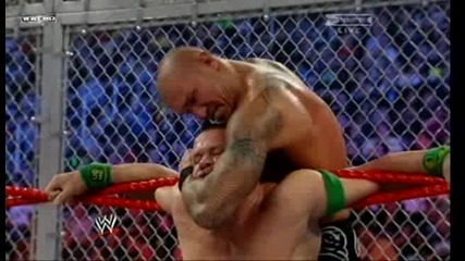 Hell in a Cell 2009 Randy Orton vs John Cena [ W W E Hell in a Cell championship match] 2/2