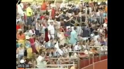 Guy Jumps Over a Bull