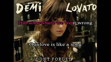 Dont Forget (karaoke) 