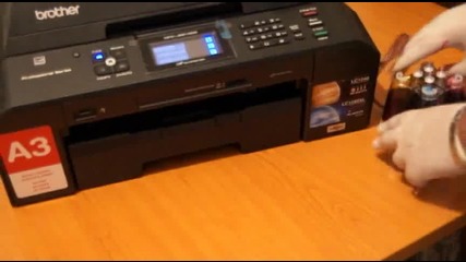 Инсталиране на система за непрекъснато подаване на мастилo на принтер Брадър - j5910