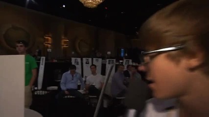 Justin Bieber na nagradite Zlaten globus (репетицията)