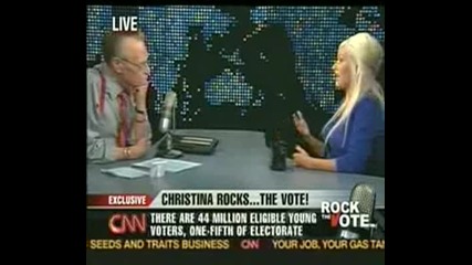 Christina On Larry King Live [1]