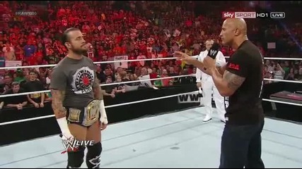 Wwe Raw 2012.07.23 The Rock, Cm Punk, Daniel Bryan promo