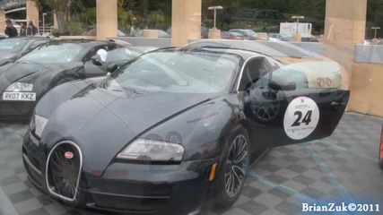 10 Bugatti Veyrons Together