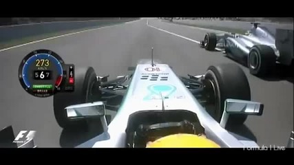 F1 Гран при на Испания 2013 - старта на Hamilton [hd][onboard]