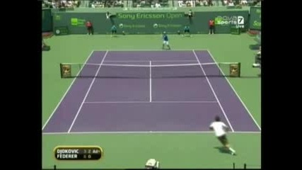 Новак Джокович Vs Роджър Федерер - 1/2 Финал - Miami Masters 2009 