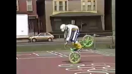 Old School Bmx bike stunts Columbus Ohio 1986 Afa 
