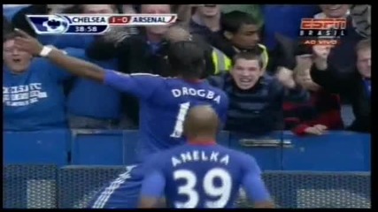 03.10.2010 Челси 1 - 0 Арсенал гол на Дрогба