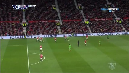 Манчестър Юнайтед - Саутхемптън 0:0 /Първо полувреме/