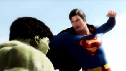Hulk vs Superman (кой ще победи ако влязат в схватка)