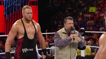 Jack Swagger defends America against Rusev Raw June 30 2014