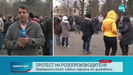 Протест на розопроизводители в Казанлък