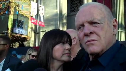 Антъни Хопкинс на премиерата на филма си Тор: Богът на Гръмотевиците (2011)