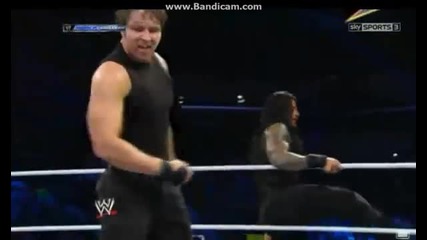 Dolph Ziggler & Kofi Kingston vs Dean Ambrose and Roman Reings- Wwe Smackdown 7/2/14