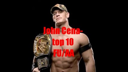 Wwe Top 10 Best Attitude Adjustment Fu Of John Cena
