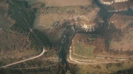 Еменският каньон до село Емен (великотърновско) в България, заснет с дрон