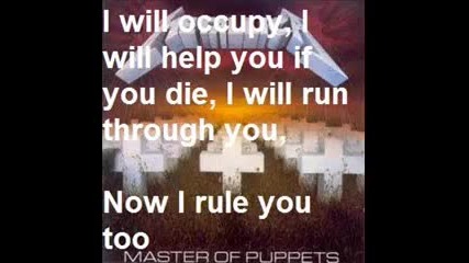 Metallica - Master Of Puppets With lyrics